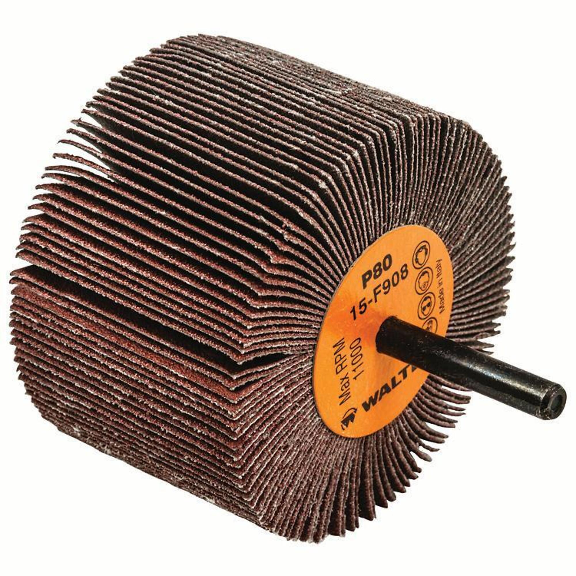 Walter COOLCUT Flap Wheels — 3in. x 2in., 80 Grit, 10 Pk., Model# 15F908